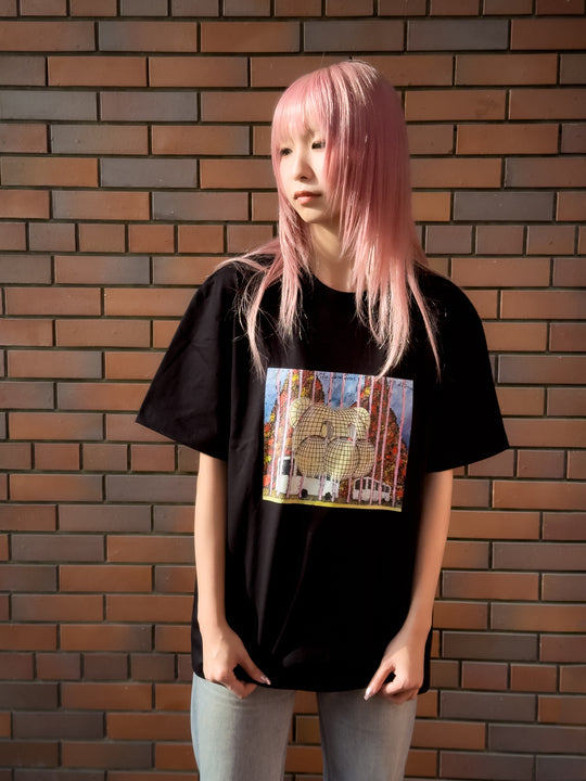 VINYL graphic T-shirt / Munehiro Yoshimura/KILA MIDORI collaboration / black