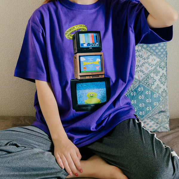 グラフィックTシャツ パープル / パチもんのトモダチ！ / The TOMODACHI！