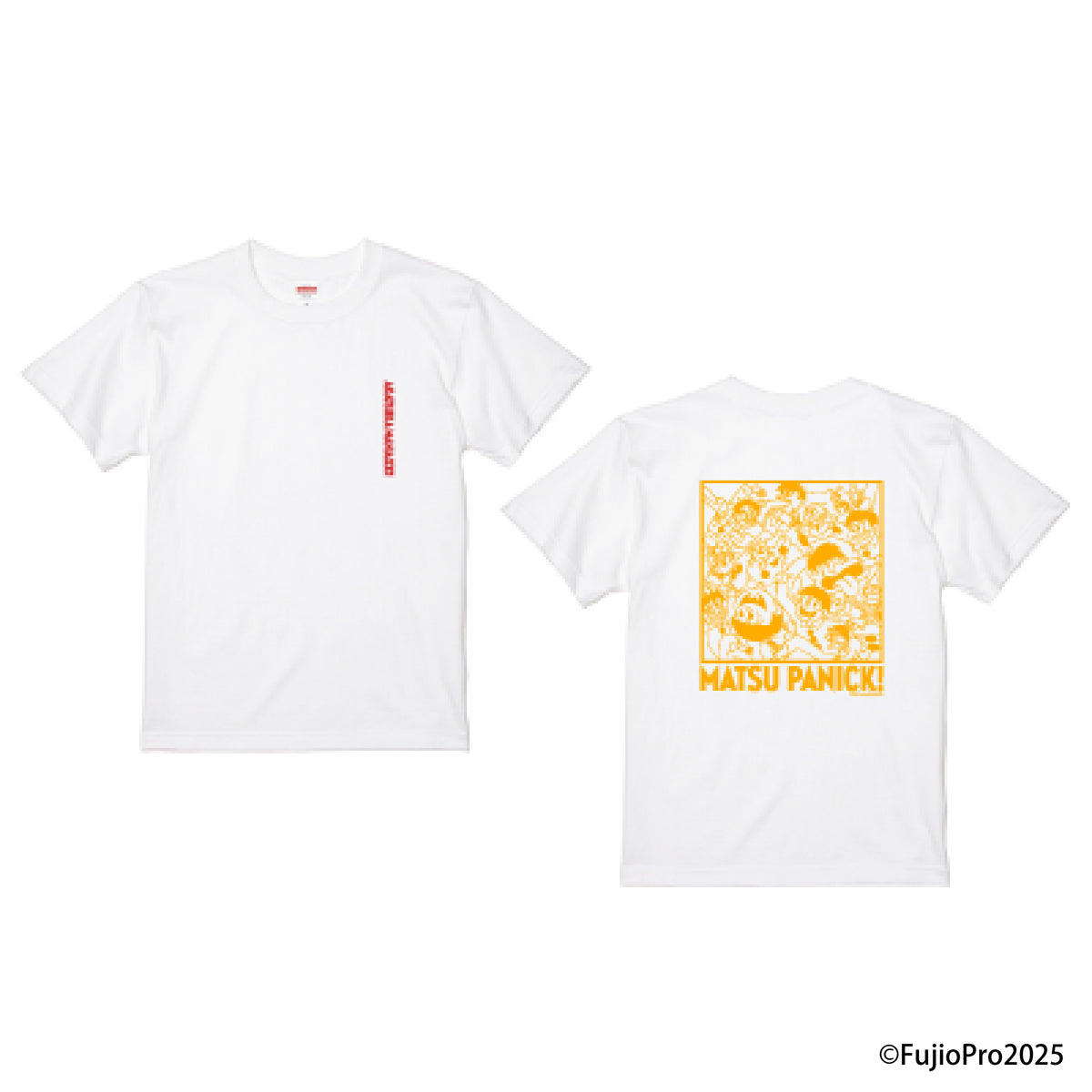 VINYLグラフィックTシャツ / Matsu Panic! / 山崎若菜 / 白