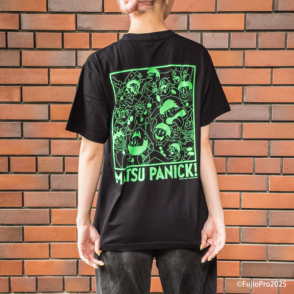 VINYLグラフィックTシャツ / Matsu Panic! / 山崎若菜 / 黒