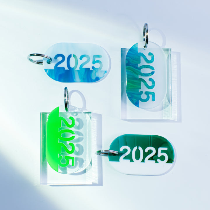 Acryl Tag Plate Year Number 2025 / 09 / NEWSED