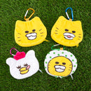 ノラネコぐんだん カラビナつき おかおポーチ