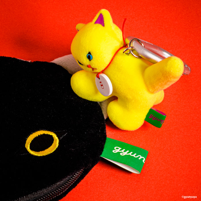 gyunyuya キャットフェイスポーチ