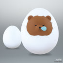 Refrigerator figure pretending to be an egg