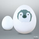 Refrigerator figure pretending to be an egg