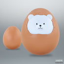 Refrigerator figure pretending to be an egg