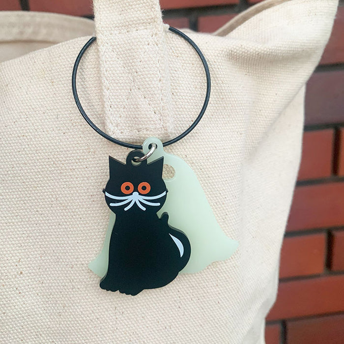 彩様オーダー専用 ツギハギ猫ちゃんキーホルダー 8点 - チャーム