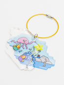 おでかけあひる　ぷかぷかアクリルキーホルダー