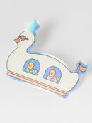 おでかけあひる　キラキラステッカー