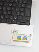 おでかけあひる　キラキラステッカー