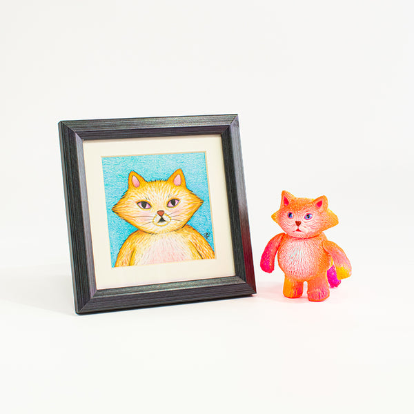 ビニールトウキョウ　ソフビセット 抽選終了】【One off】Chubby Tough and Drawing set / Grumble Toy