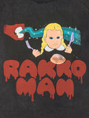 グラフィックTシャツ「ラッコマン（おまじない）」（黒） / ただかすみ