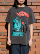 グラフィックTシャツ「ラッコマン（催眠）」（黒） / ただかすみ