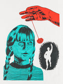 3/13 AM10:00(JST)-販売開始 グラフィックTシャツ「ラッコマン（催眠）」（白） / ただかすみ