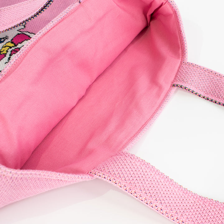 8/23 AM10:00 (JST) - Sales start Knitting ☆ Horinouchi x Yanagida Masami collaboration [Nyanko knit bag] / Pink