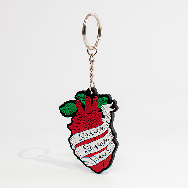 Rubber keychain / heart / Masami Yanagida