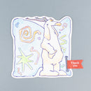 다이컷 카드【Pixie】/퍼플/Thikity friends