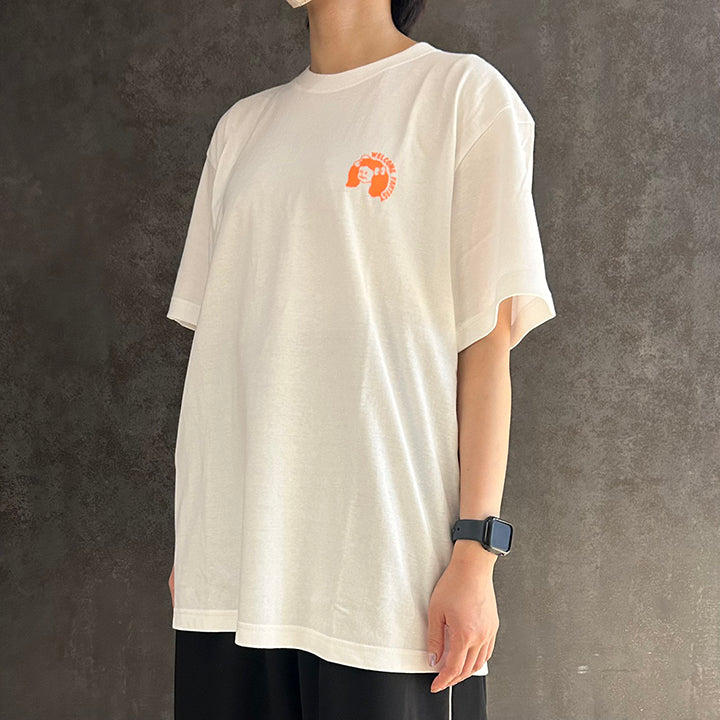 VINYL graphic T-shirt / Yanagidamasami / good / white