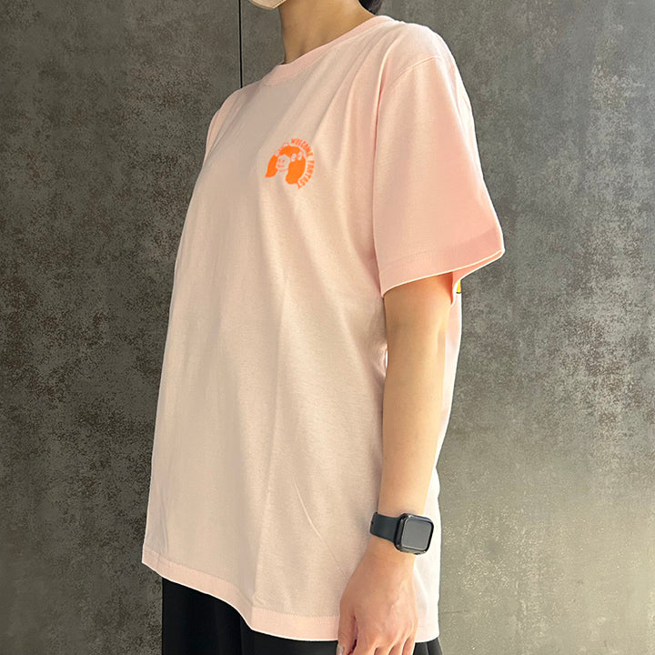 VINYL graphic T-shirt / Yanagidamasami / good / pink