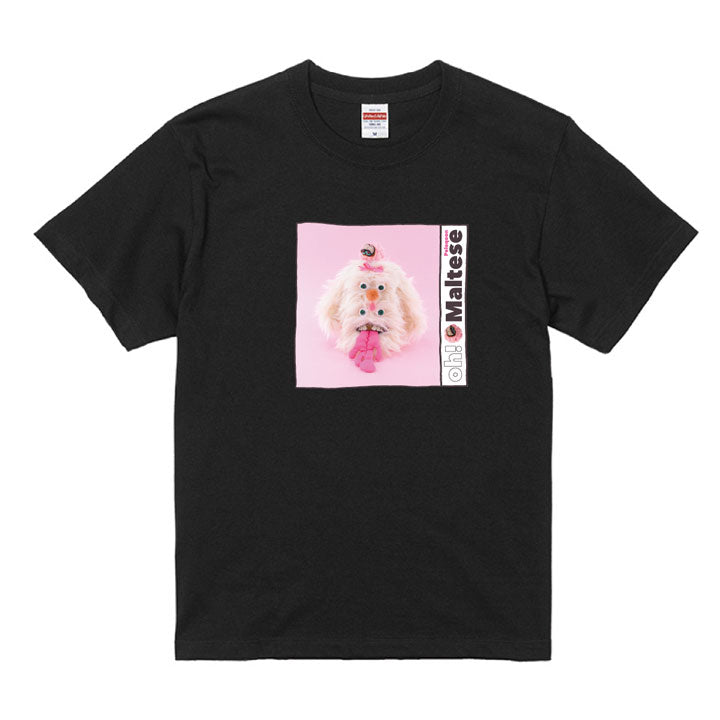 VINYLグラフィックTシャツ /  Peloqoon / 黒