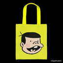 バカボンとパパ ニットバッグ（イエロー） / 編み物☆堀ノ内