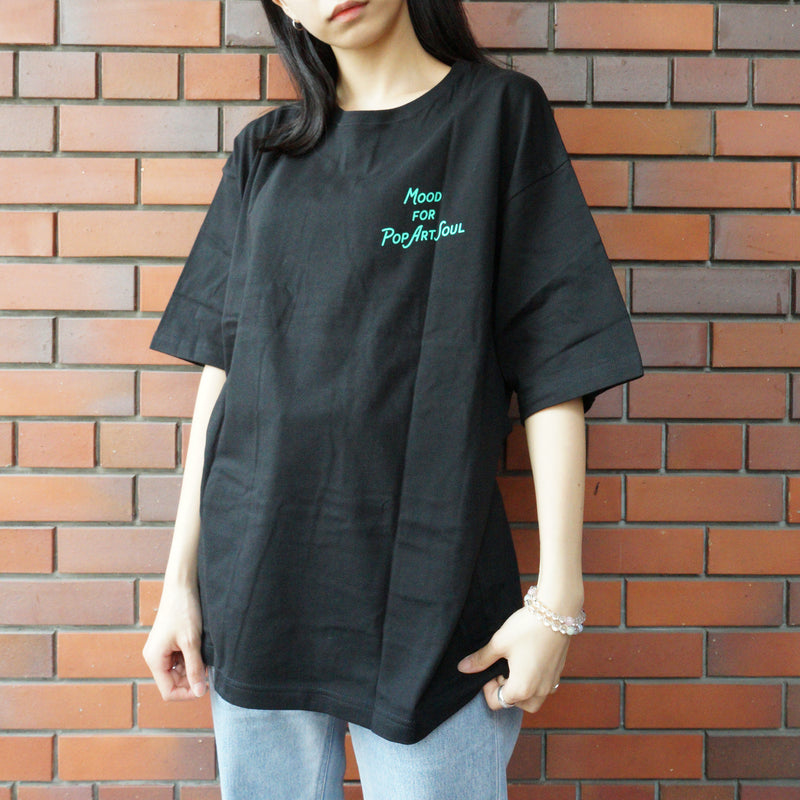 VINYL 图案 T 恤 BIG T/Hajime Sakurai/墨镜/黑色