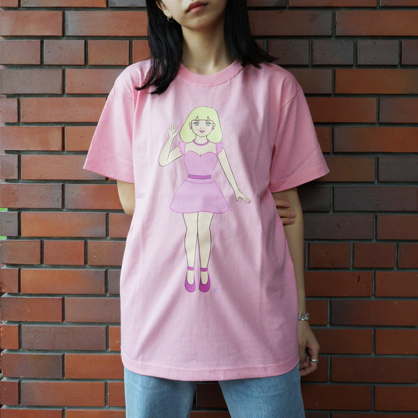 VINYL グラフィックTシャツ / 竹井千佳/ Chika chan/ピンク