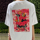 グラフィックBIGTシャツ／白／つのがい