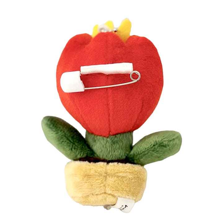 Tulip stuffed keychain / red / Haruna Sudo