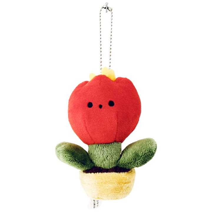 Tulip stuffed keychain / red / Haruna Sudo