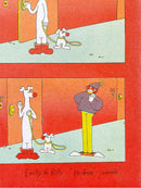 Thikity friends. 리소그래피 인쇄 포스터 Emily Thompson & Billy Thompson "Hi there" (빨강)