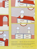 Thikity friends. 리소그래피 인쇄 포스터 Rebecca "Hide and Seek" (노랑)