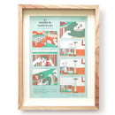 Thikity friends.Risograph print poster Tim Peterson "Good choice" (Blue)