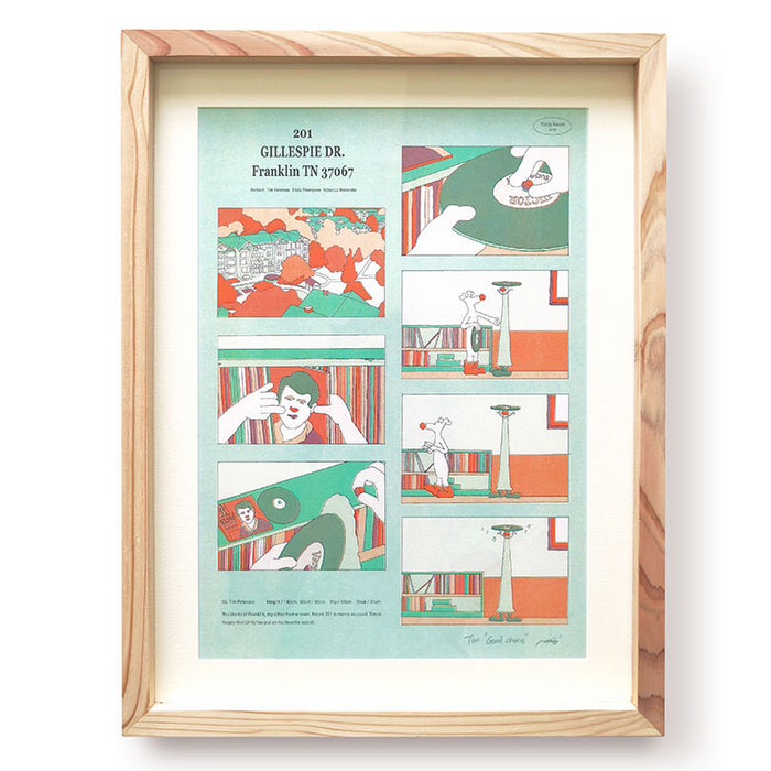 Thikity friends.リソグラフプリントポスター Tim Peterson 