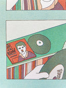 Thikity friends.Risograph print poster Tim Peterson "Good choice" (Blue)