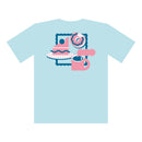 VINYL グラフィックTシャツ / MOSUKI(モスキ)/ アクアブルー