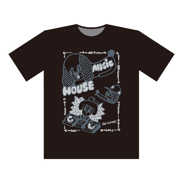 VINYL グラフィックTシャツ / Rob Kidney(ロブキドニー)/ ブラック