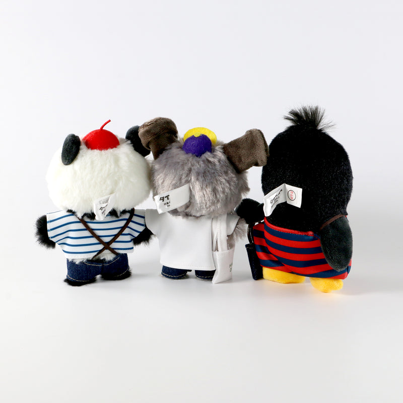 Tiny Zoo stuffed toy set of 3 / Akane Ishika