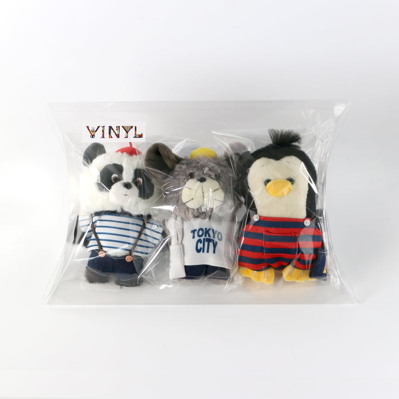 Tiny Zoo 毛绒玩具 3 件套 / Akane Ishika