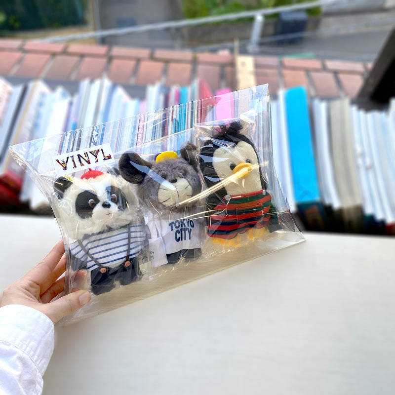 Tiny Zoo stuffed toy set of 3 / Akane Ishika