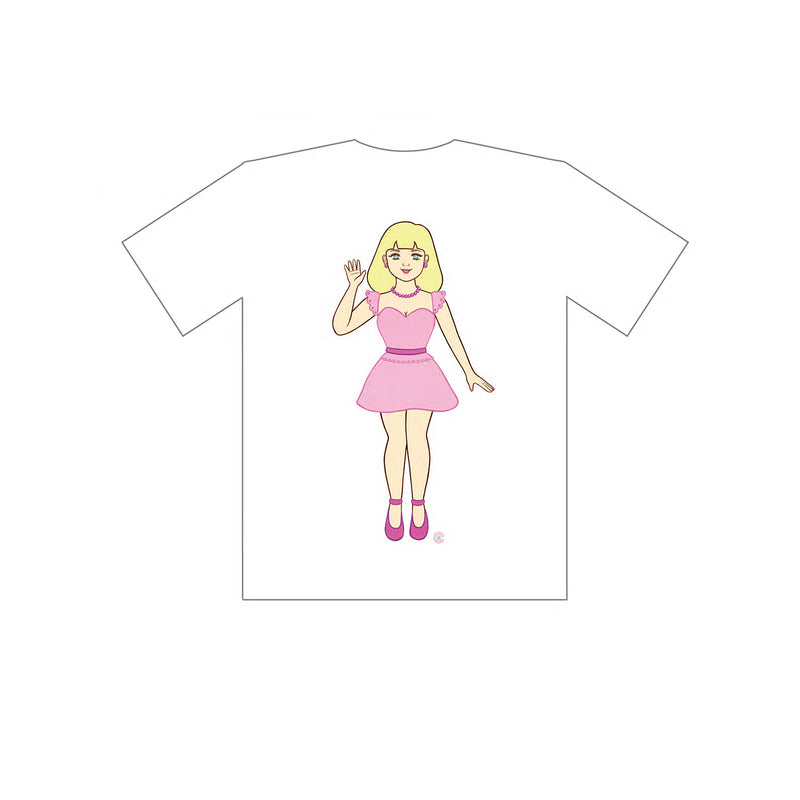 VINYL グラフィックTシャツ / 竹井千佳/ Chika chan/ホワイト