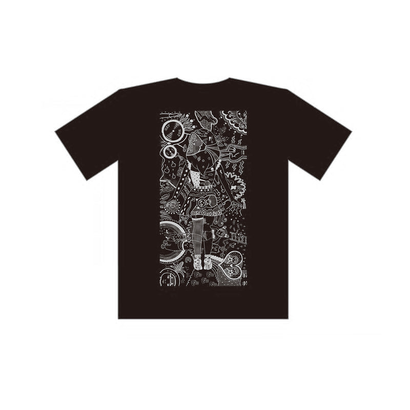 VINYL グラフィックTシャツ / 竹井千佳/ Wonderland/ブラック