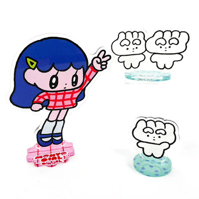 アクリルスタンド / モニョガール&ぎょうざちゃんセット /モニョチタポミチ